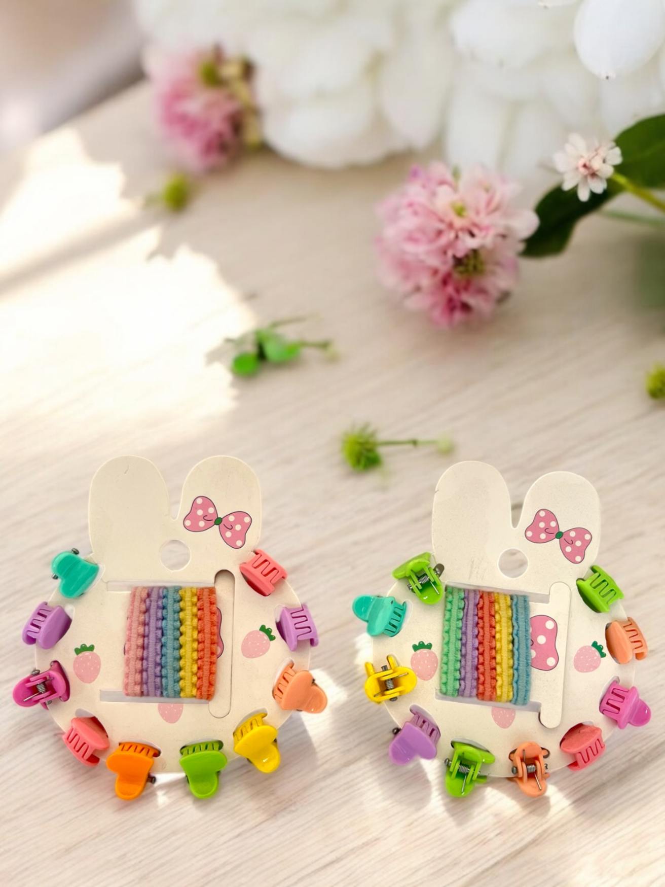 SET MINI GANCHITOS Y MOÑAS