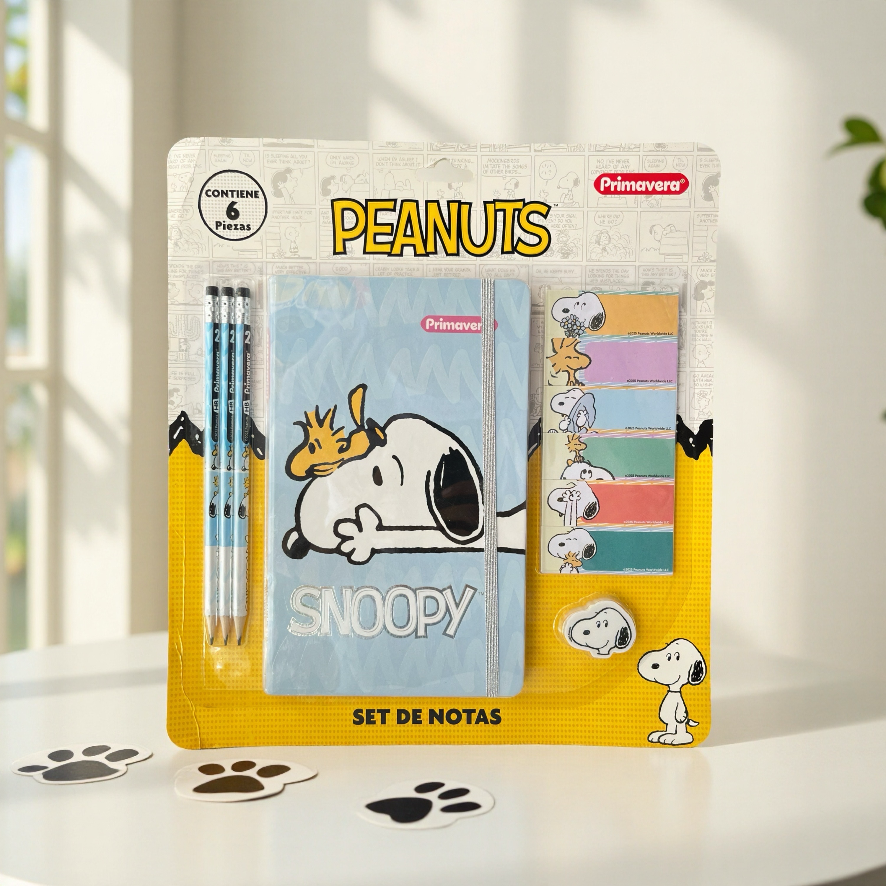 SET DE NOTAS PRIMAVERA PERSONAJES