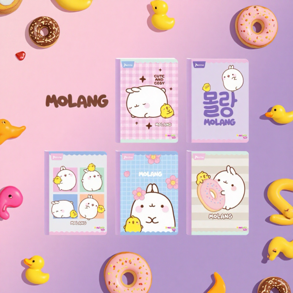 CUADERNO MOLANG CUADRICULADO 100 HOJAS