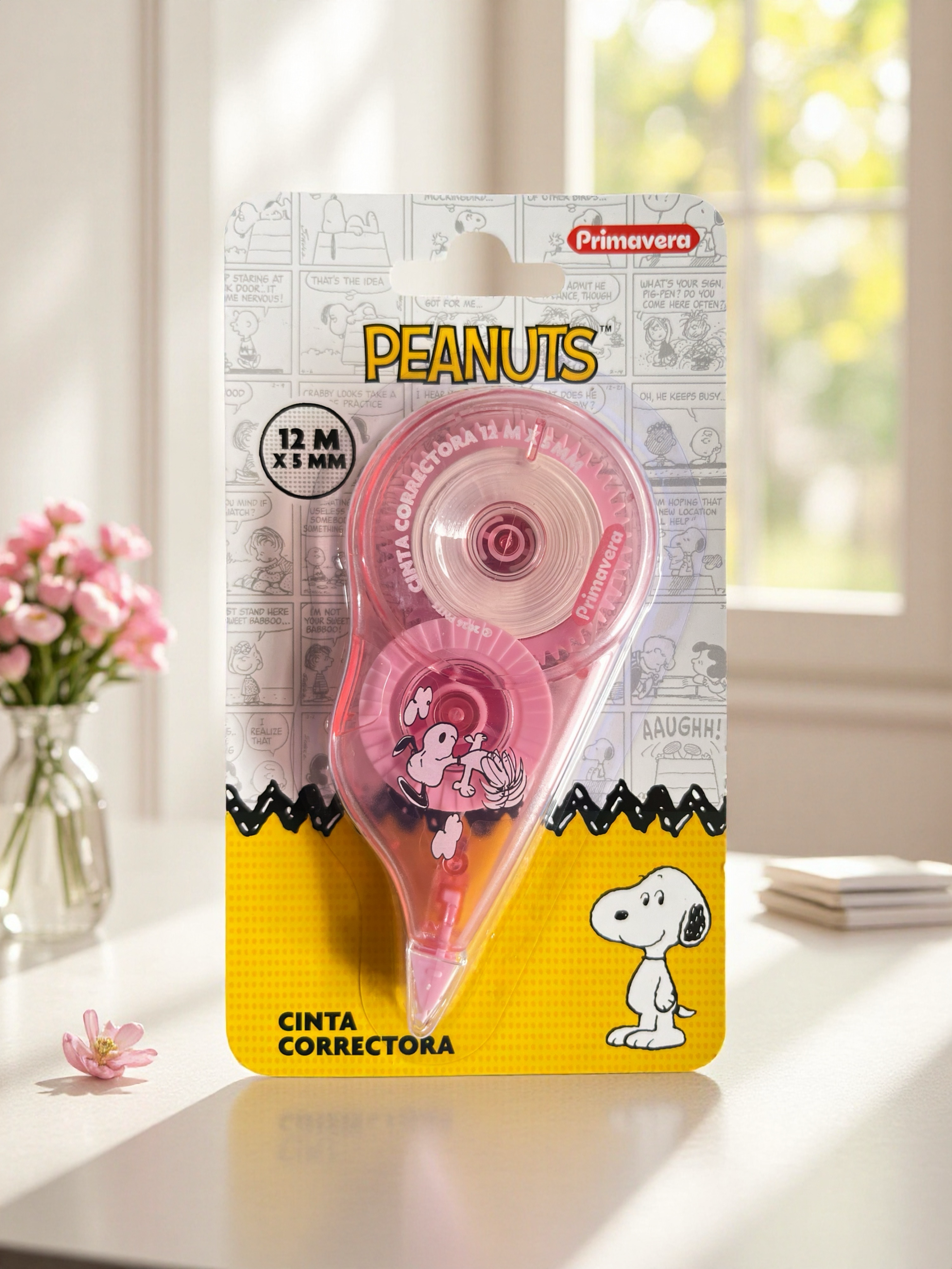 CINTA CORRECTORA DE SNOOPY 12M X 5MM