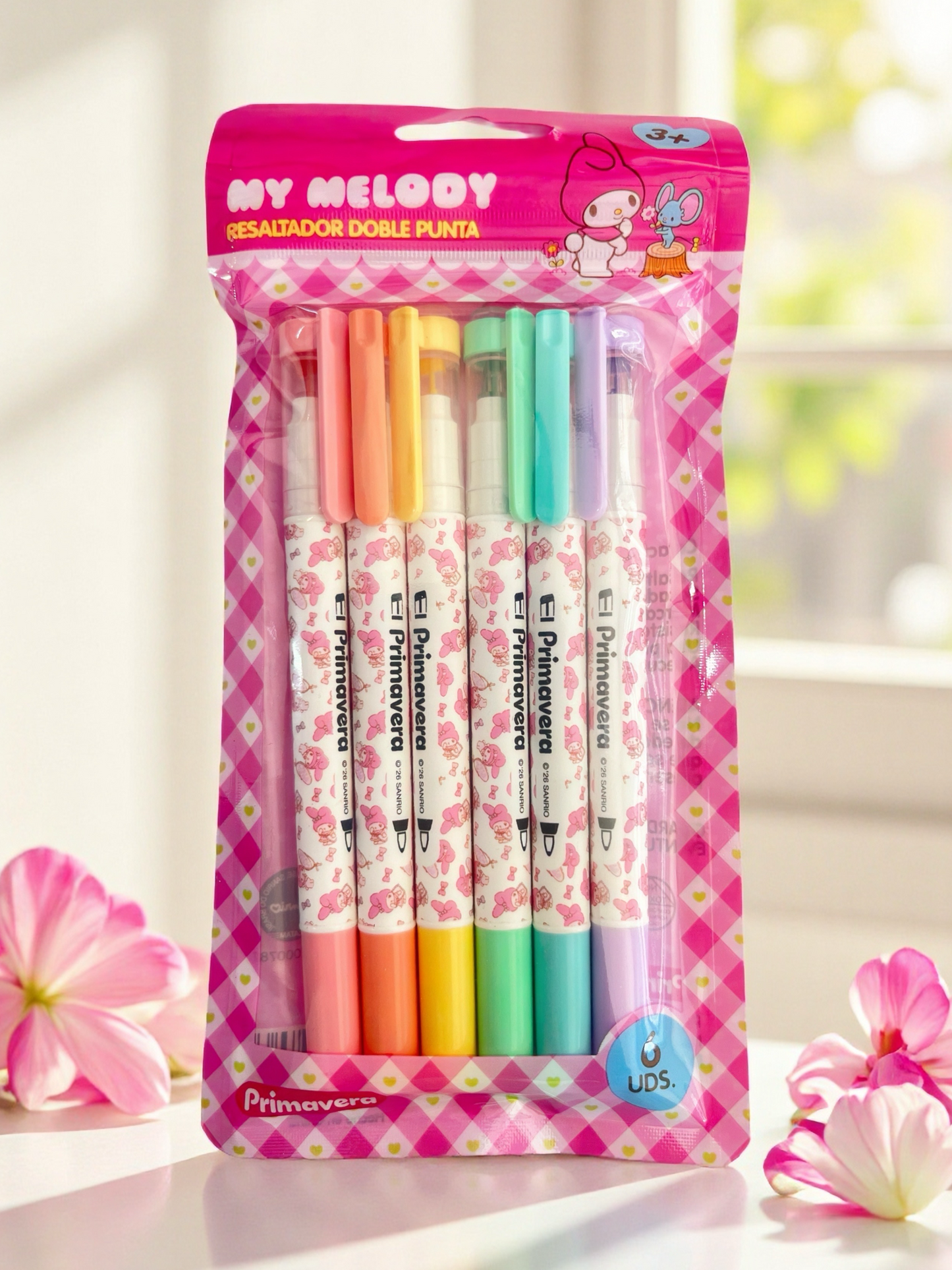 RESALTADOR DOBLE PUNTA MY MELODY X6