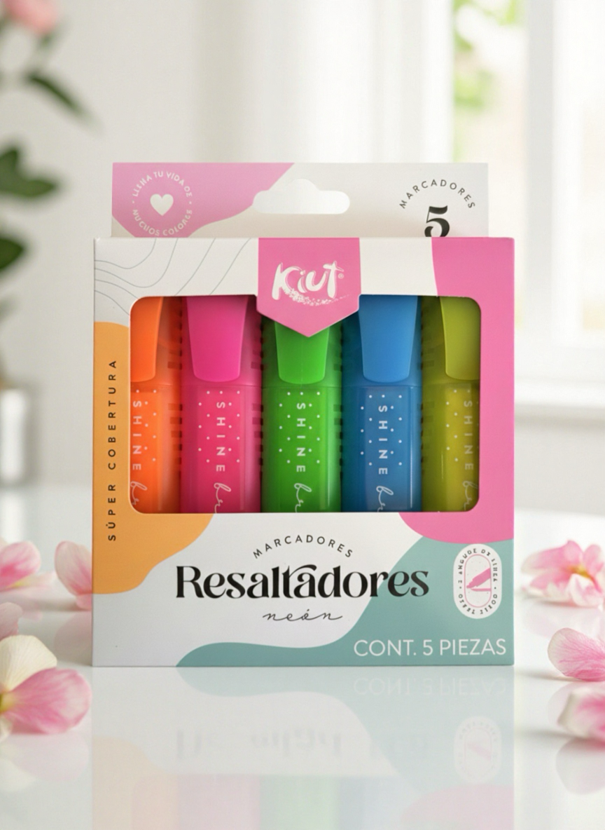 RESALTADORES NEON 2 ANCHOS DE LINEA KIUT