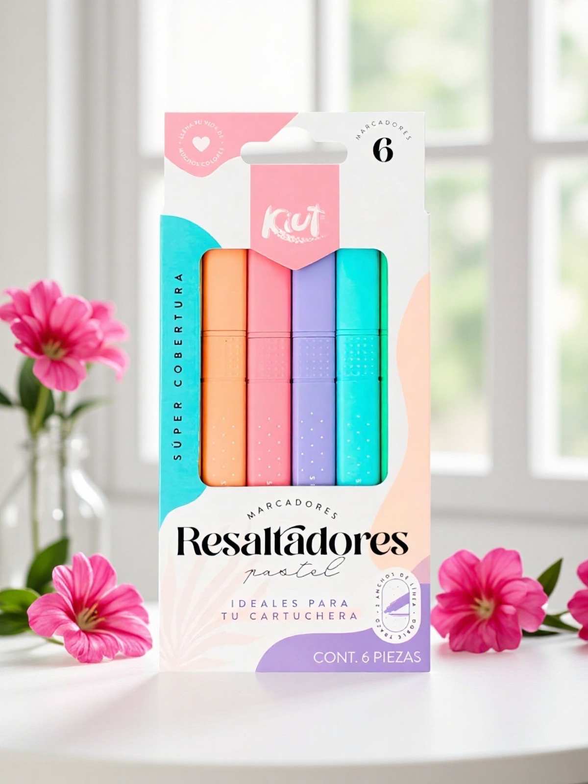 RESALTADORES PASTEL DELGADOS X6