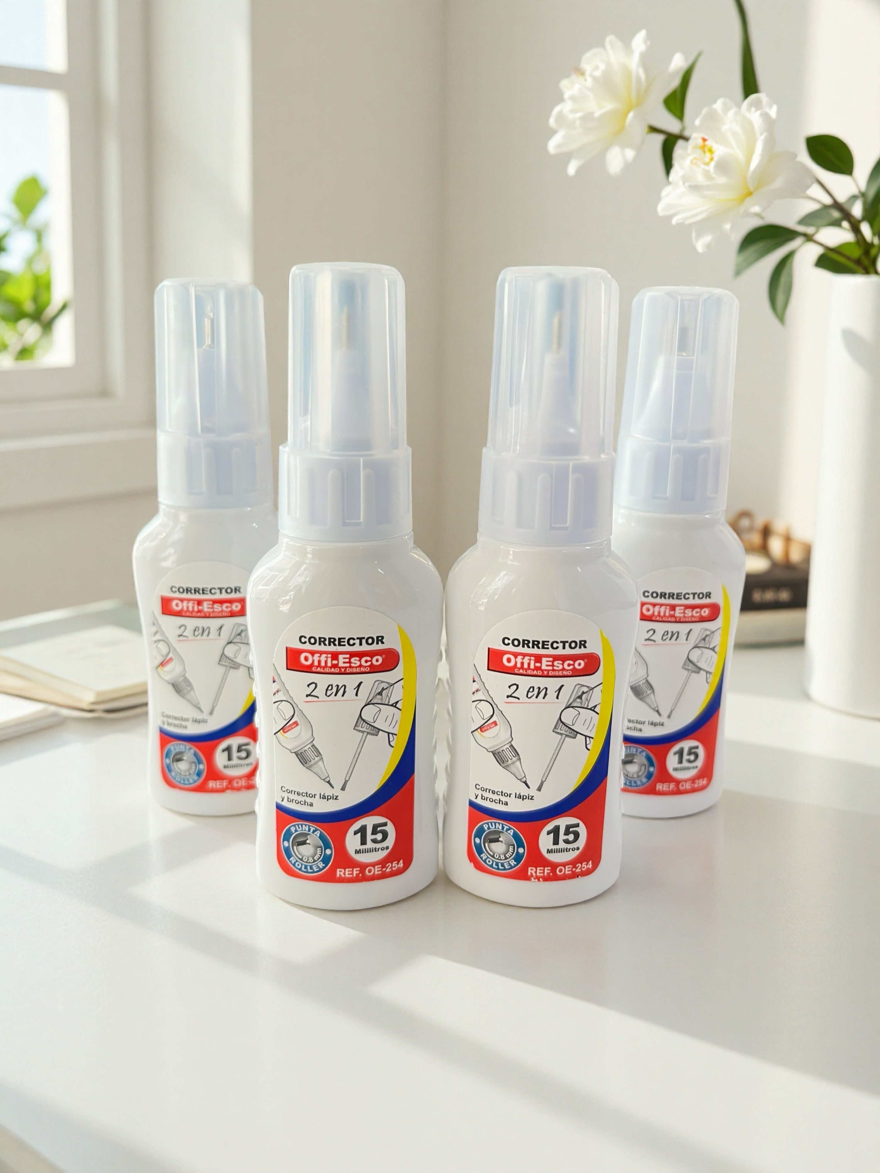 CORRECTOR DOBLE LAPIZ Y BROCHA