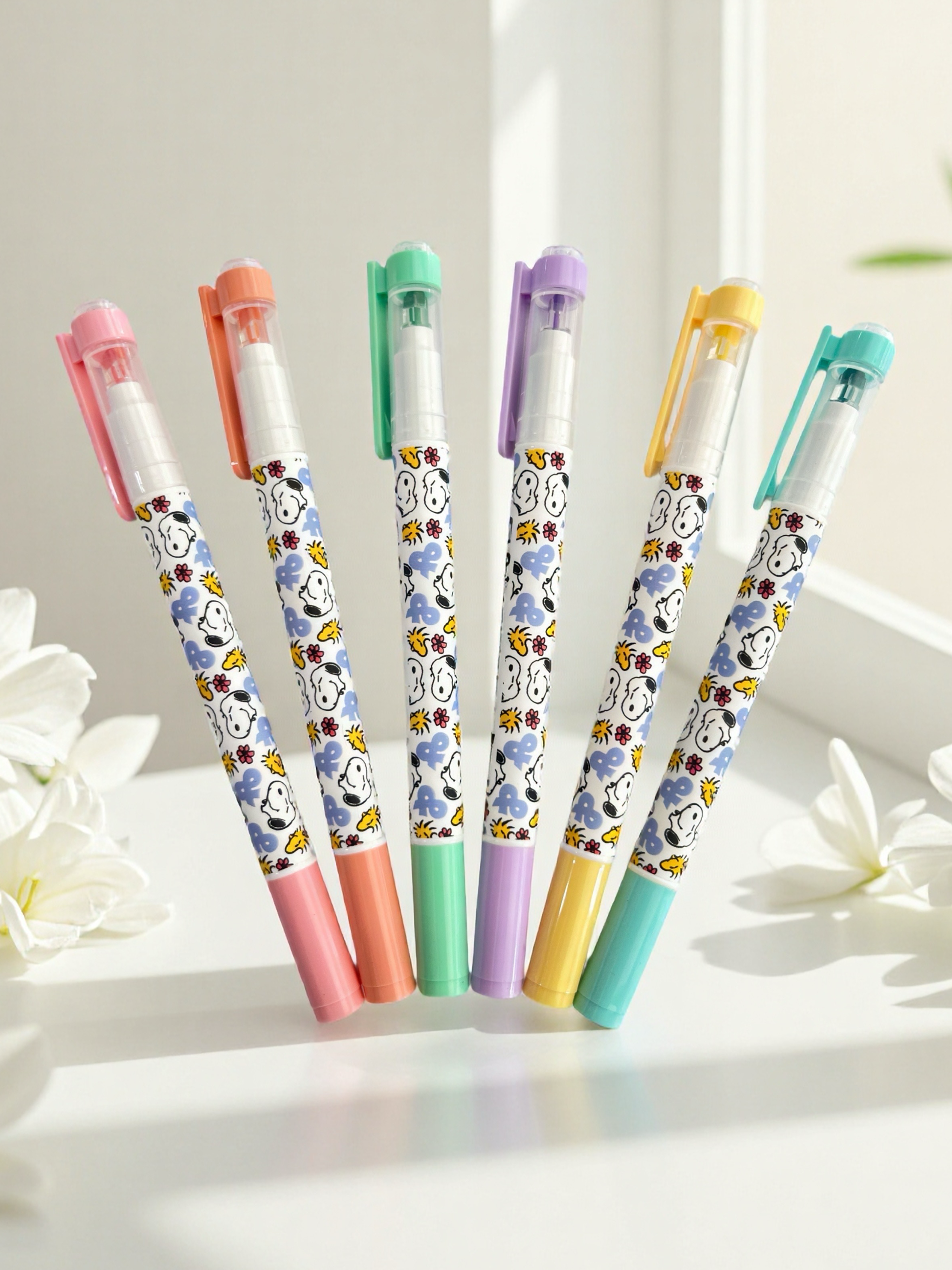 RESALTADOR DOBLE PUNTA SNOOPY X6