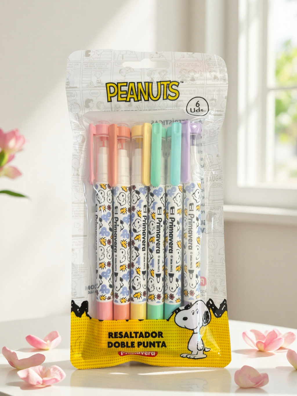 RESALTADOR DOBLE PUNTA SNOOPY X6