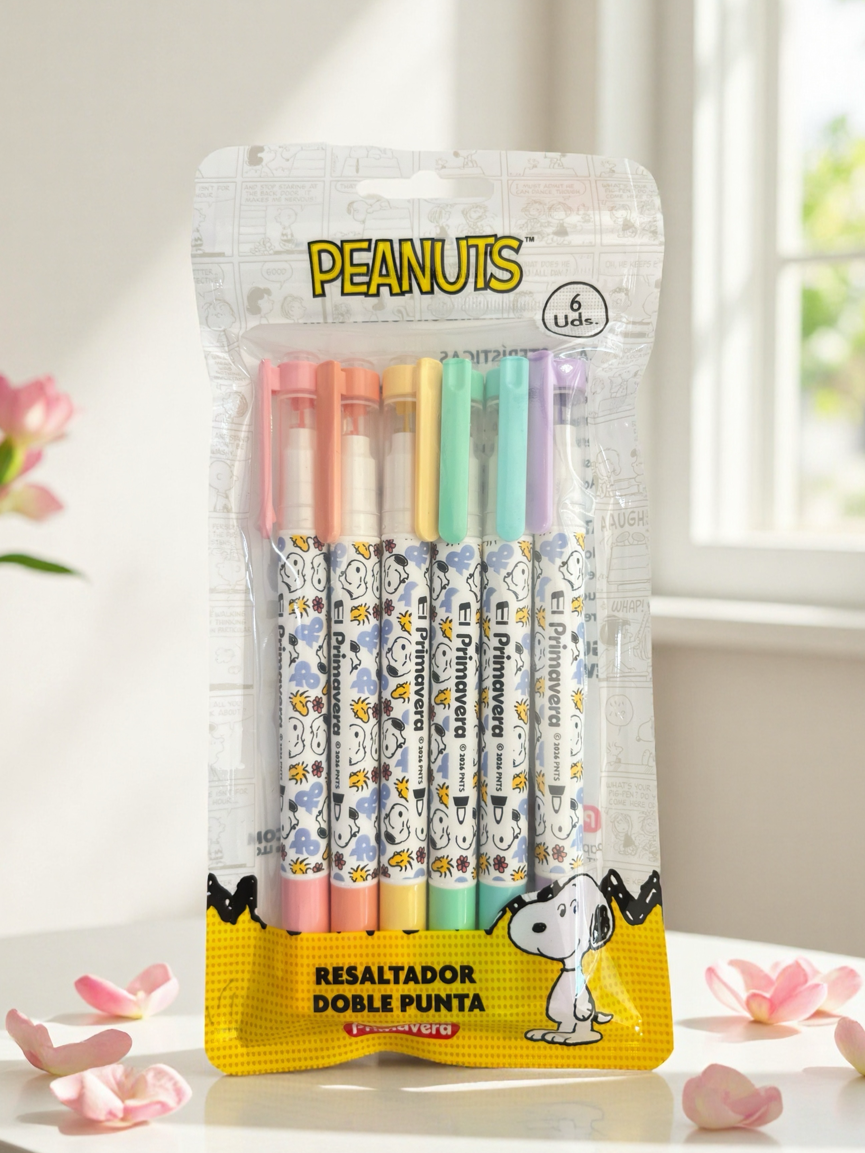 RESALTADOR DOBLE PUNTA SNOOPY X6