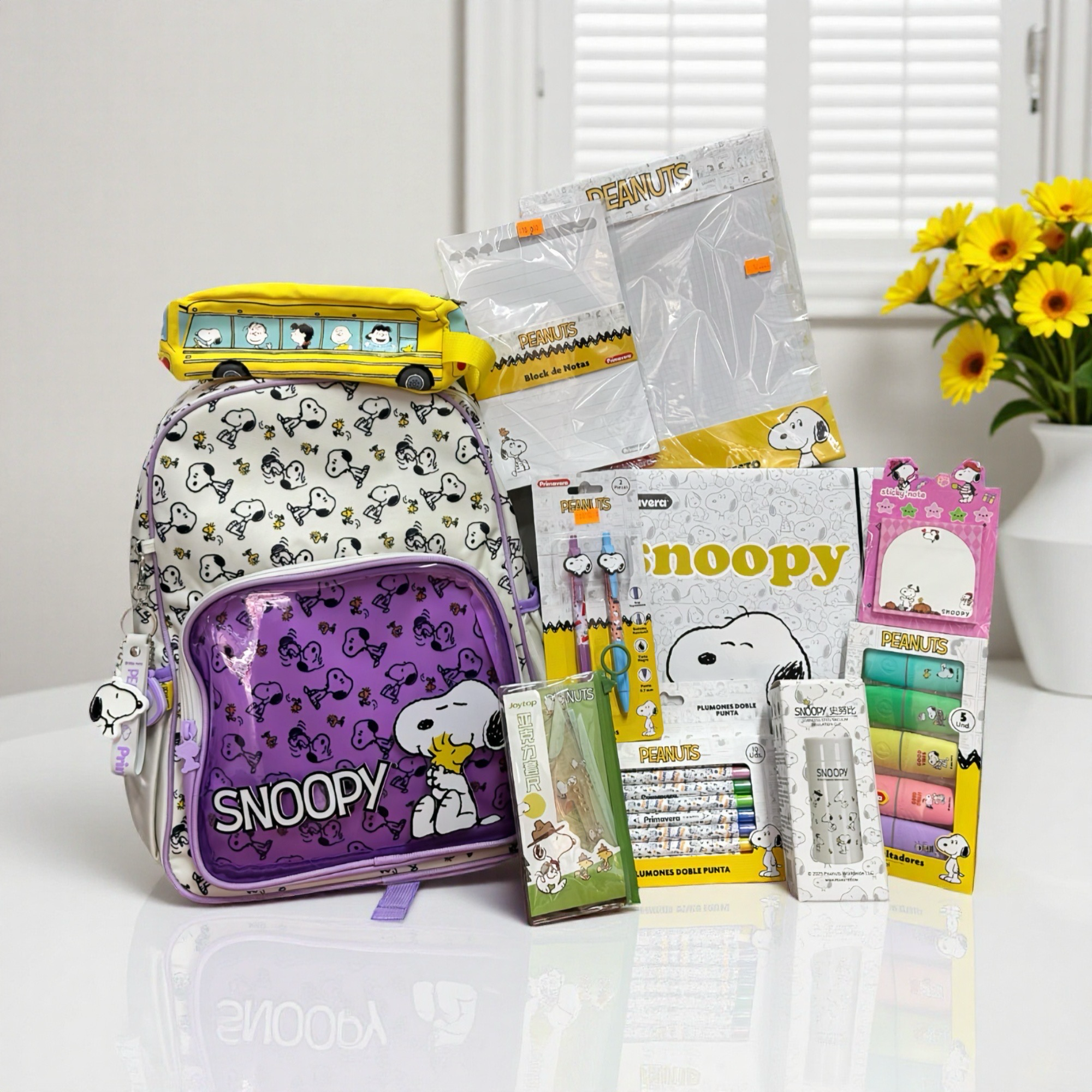 COMBO UNIVERSITARIO SNOOPY💛