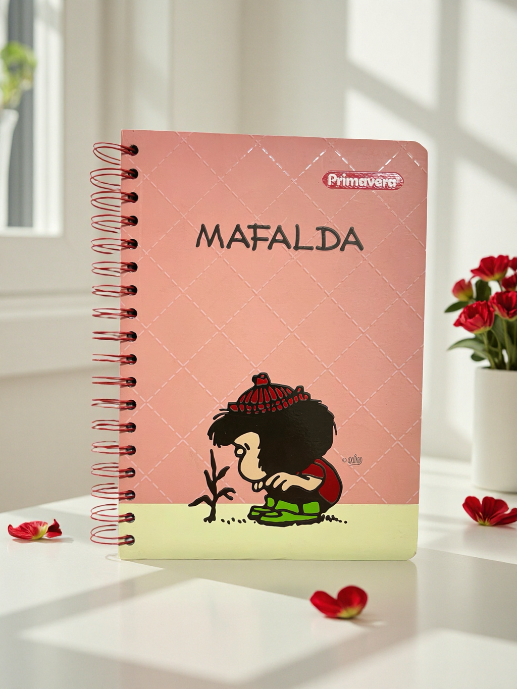 CUADERNO ARGOLLADO 5 MATERIAS MAFALDA