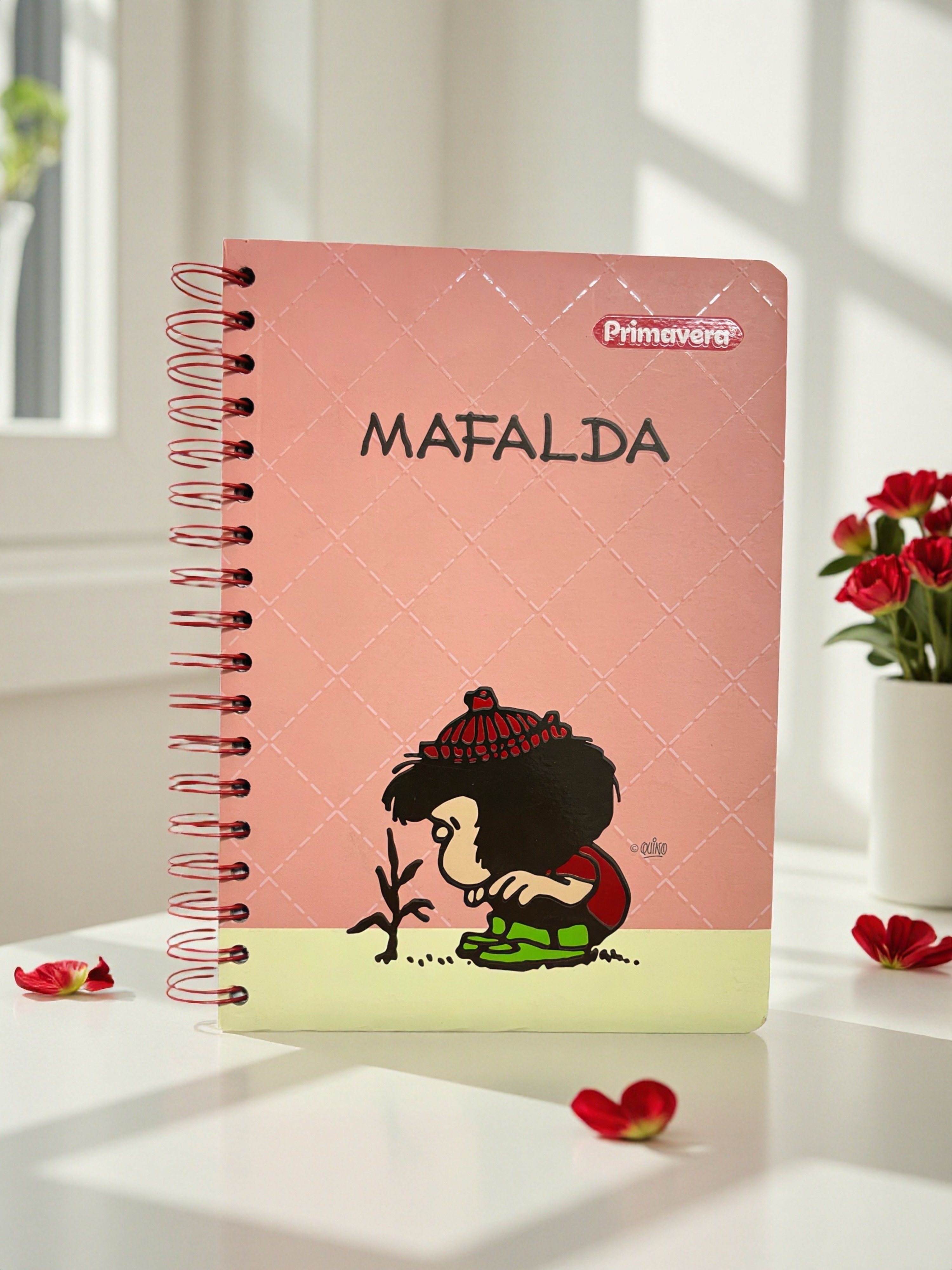 CUADERNO ARGOLLADO 5 MATERIAS MAFALDA