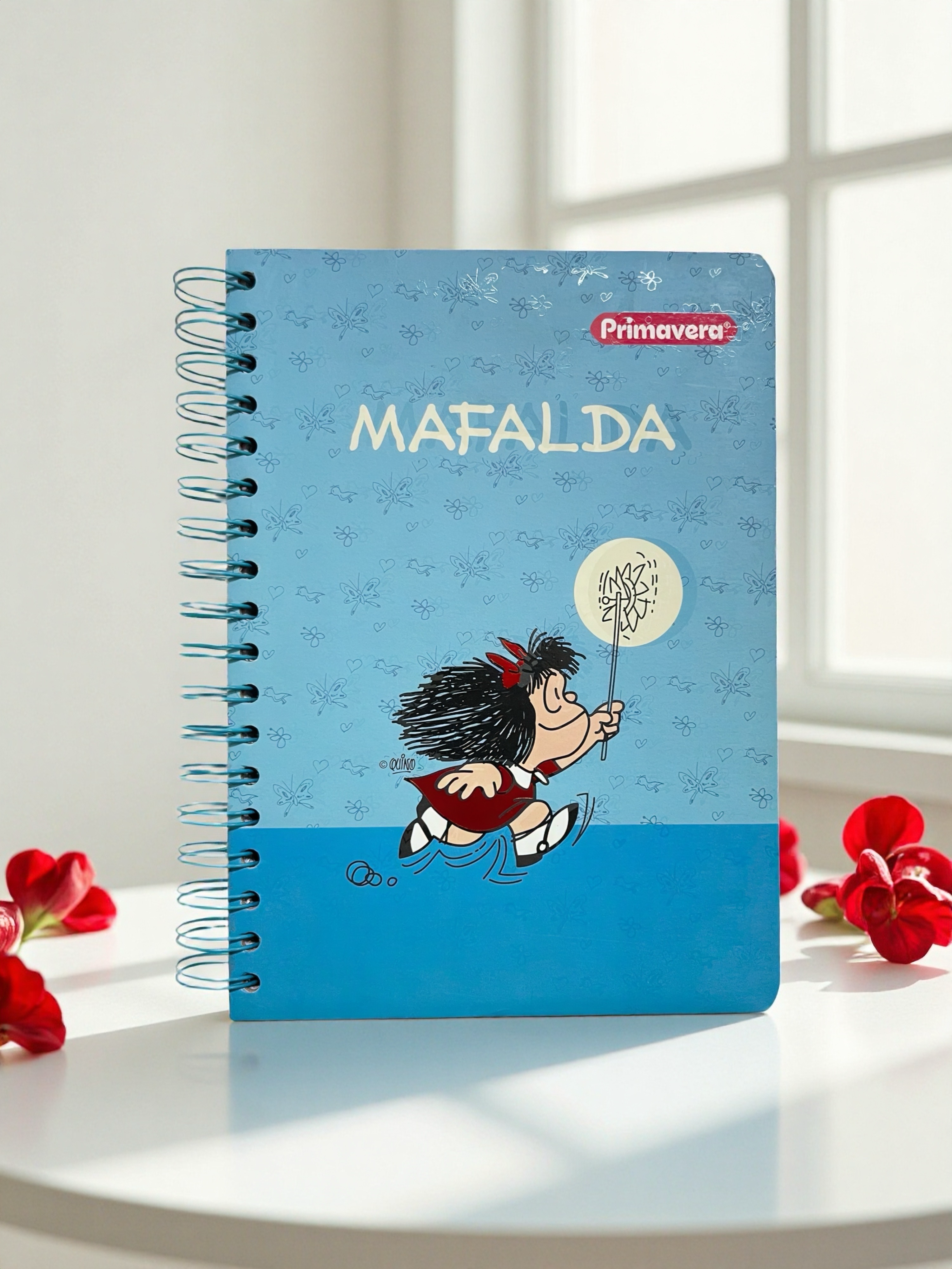 CUADERNO ARGOLLADO 5 MATERIAS MAFALDA