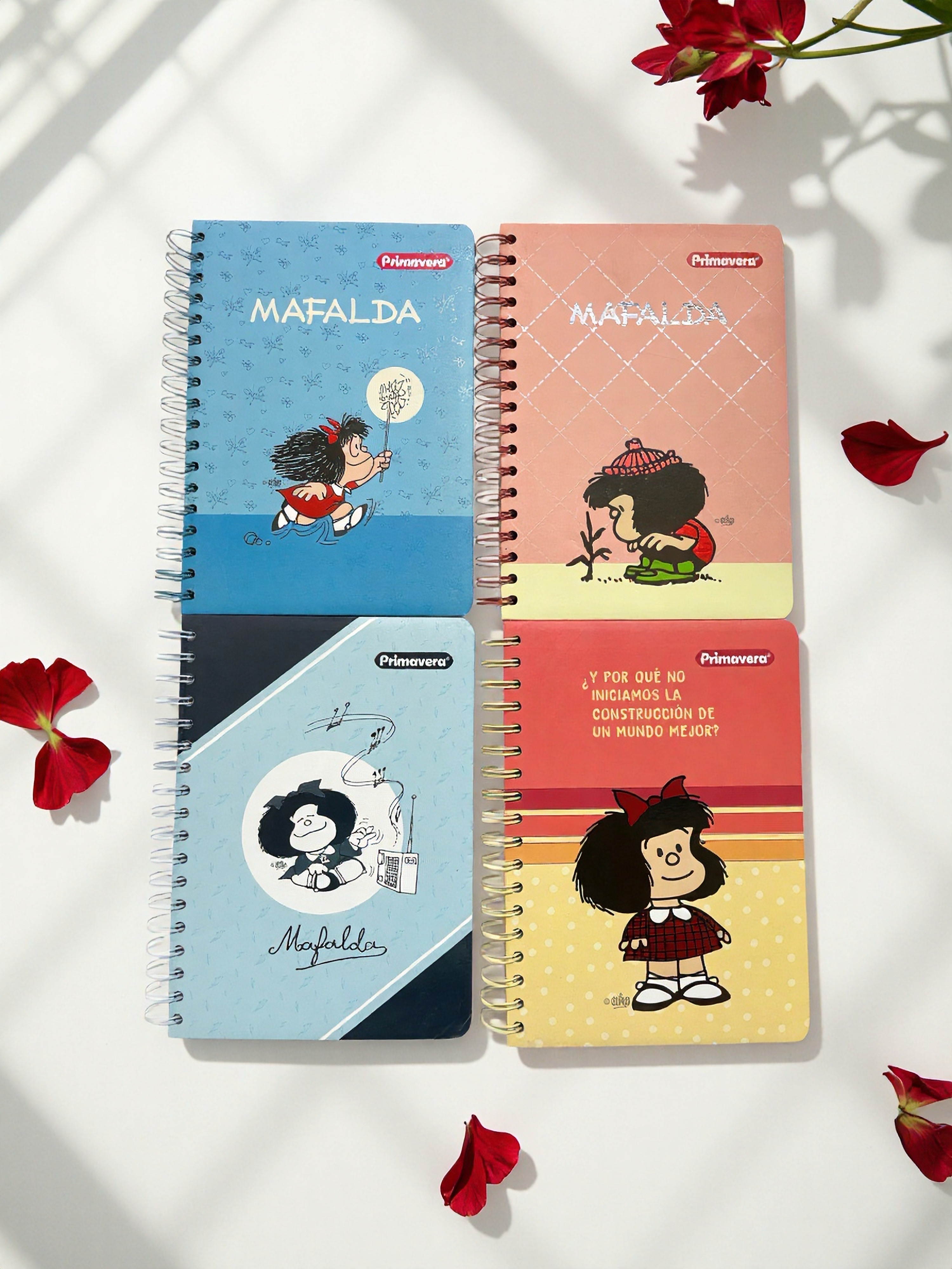 CUADERNO ARGOLLADO 5 MATERIAS MAFALDA