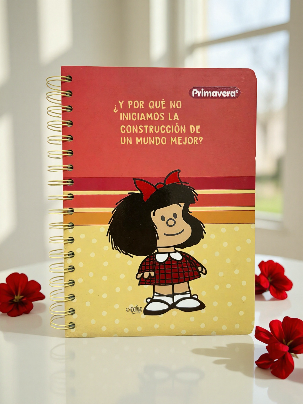 CUADERNO ARGOLLADO 5 MATERIAS MAFALDA
