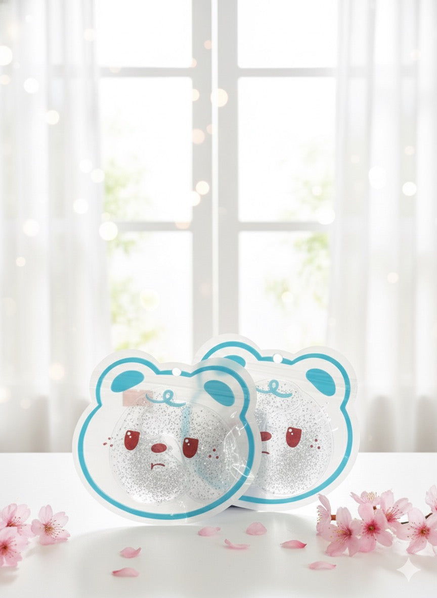 PARCHES DE HIDROGEL GLITTER PARA OJERAS OSITO