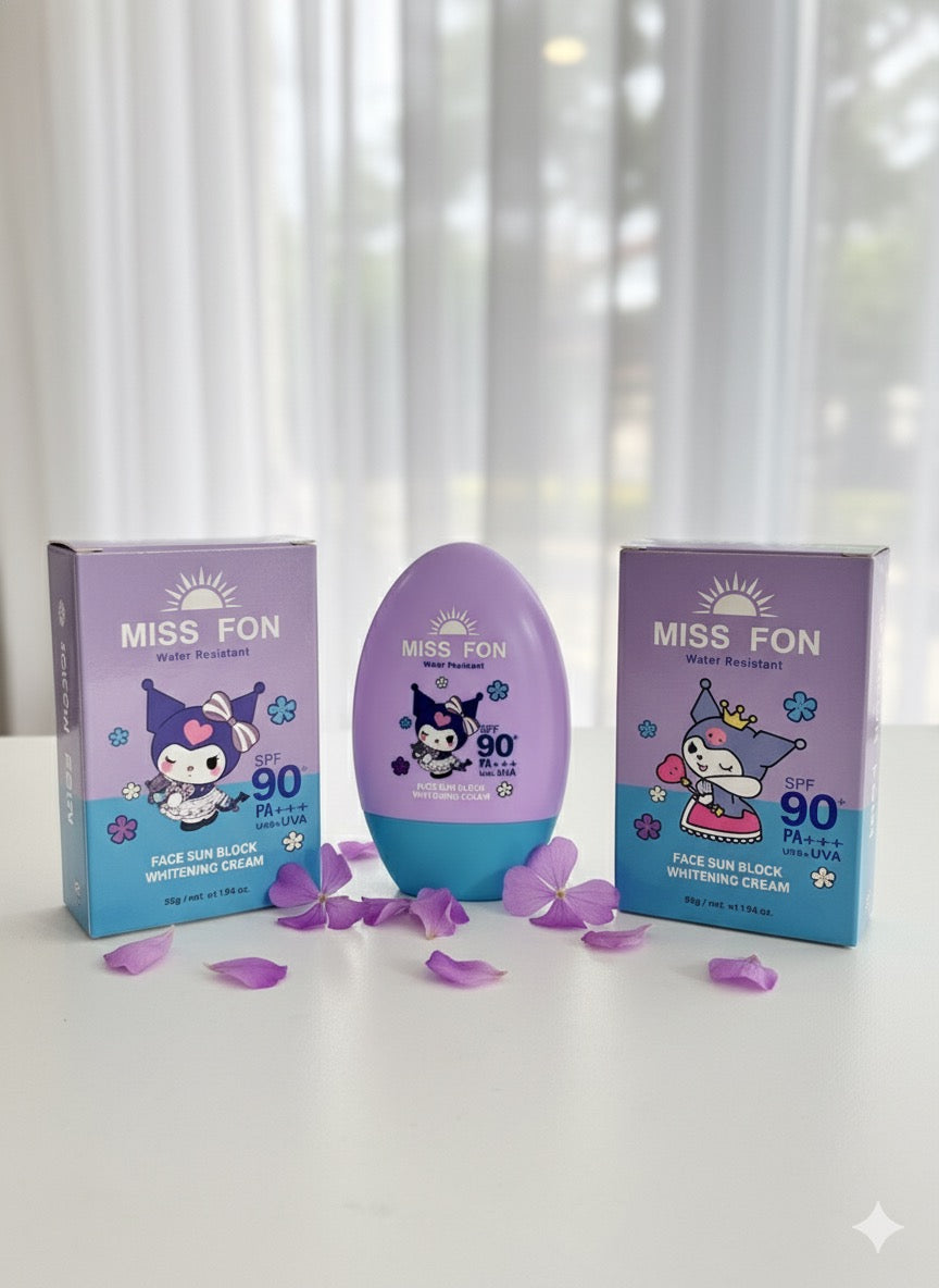 PROTECTOR SOLAR KUROMI 90 + FLOWER ROCOCO