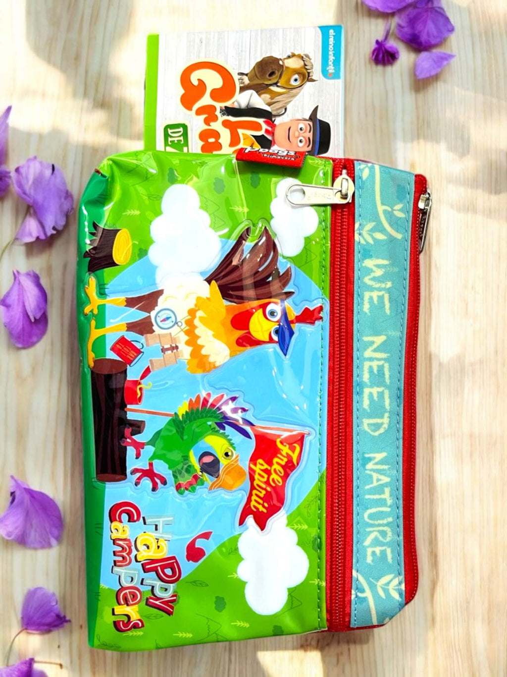 CARTUCHERA ESCOLAR DOS BOLSILLOS NIÑO PBAGS