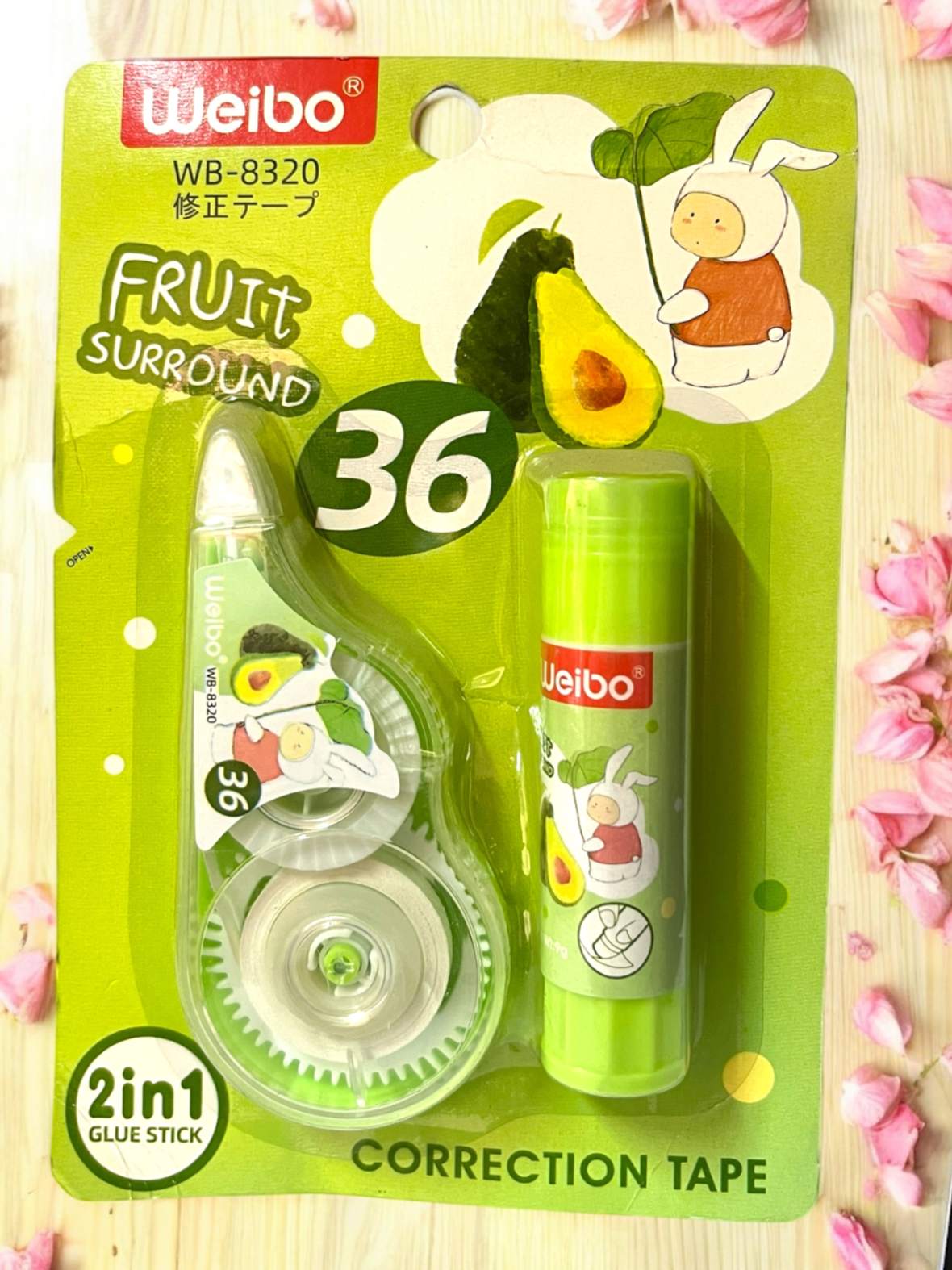 COMBO CINTA CORECTORA + PEGANTE EN BARRA