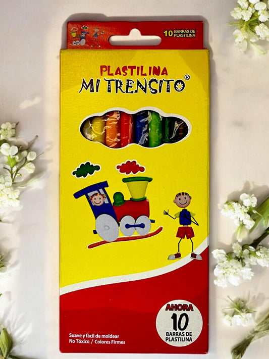 PLASTILINA MI TRENSITO X10