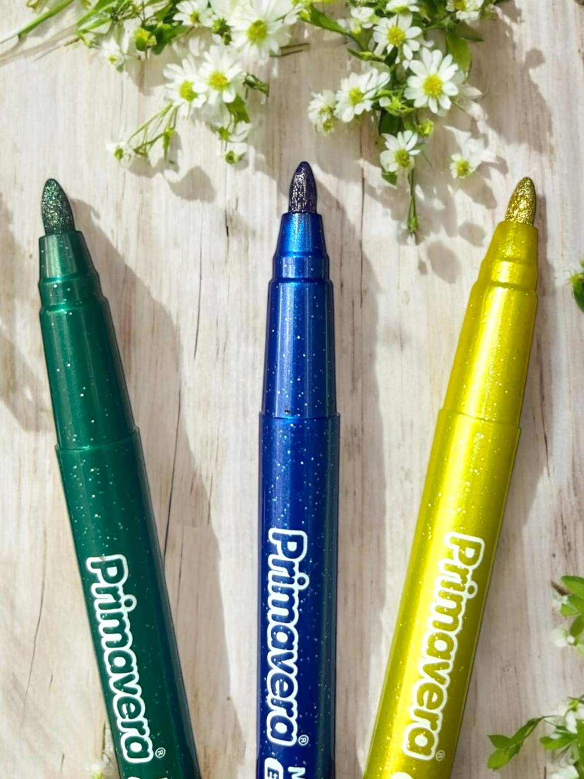 MARCADORES ESCARCHADOS PRIMAVERA X6