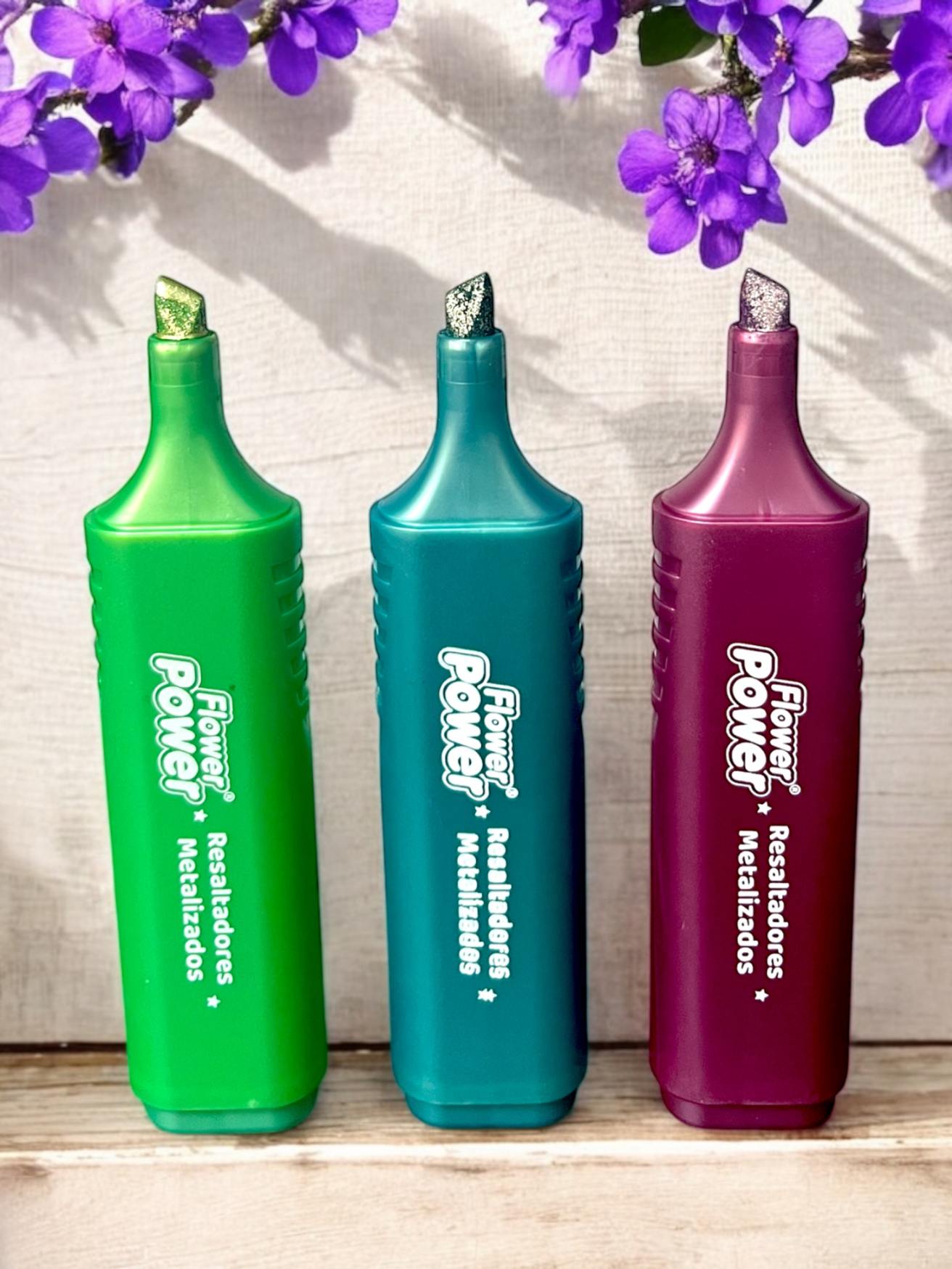 RESALTADOLRES METALIZADOS FLOWER POWER X5