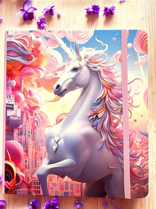 AGENDA CUADRICULADA UNICORNIO