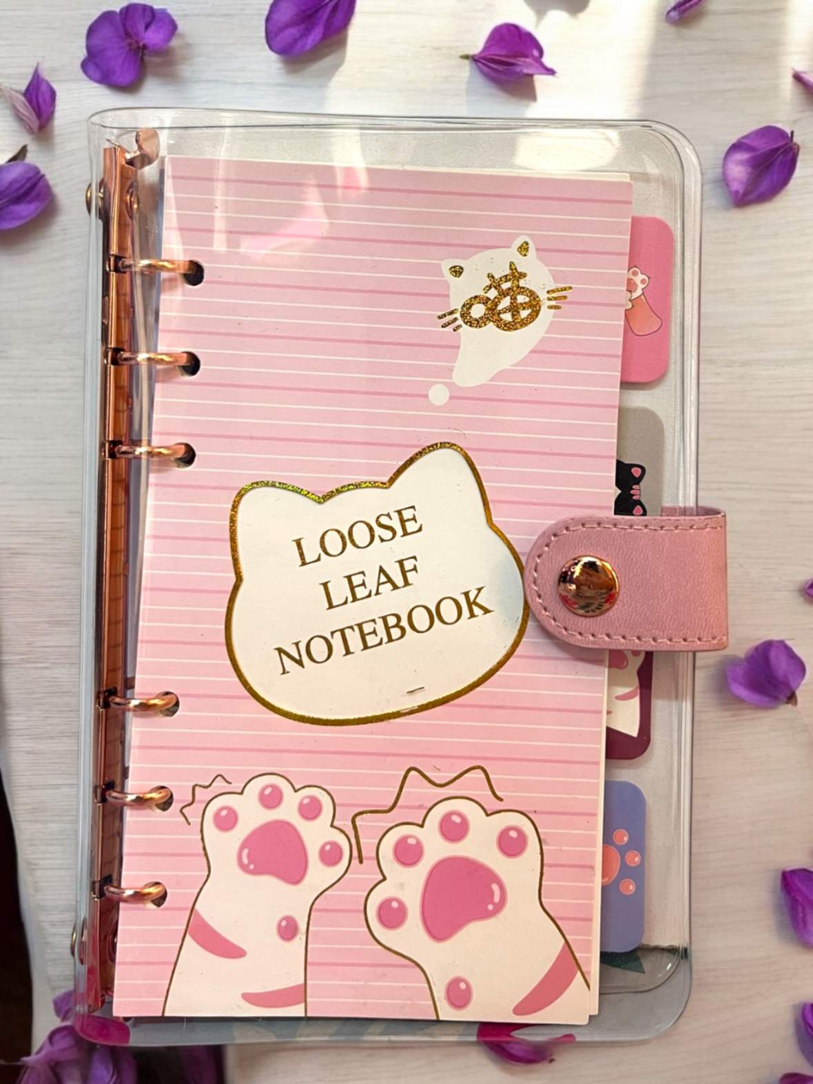 AGENDA CON SEPARADORES DE GATITO