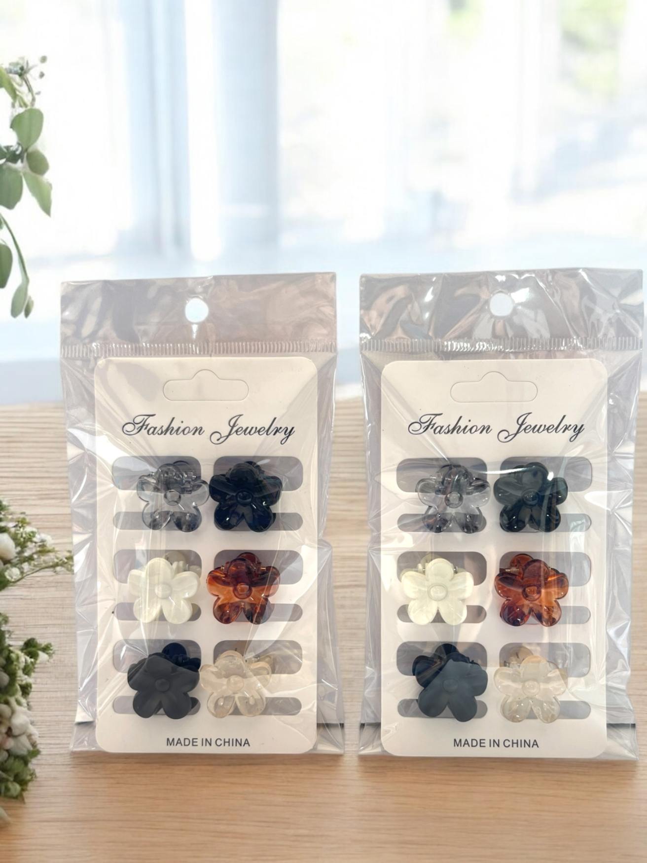 MINI GANCHITOS FLORES X6