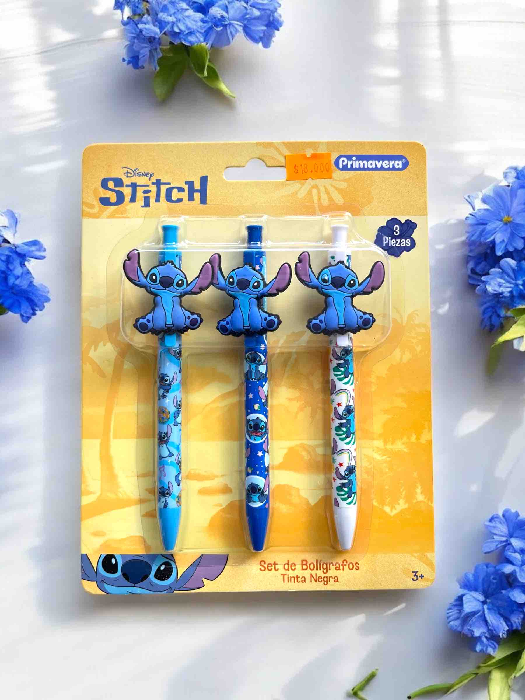 SET DE LAPICEROS STITCH