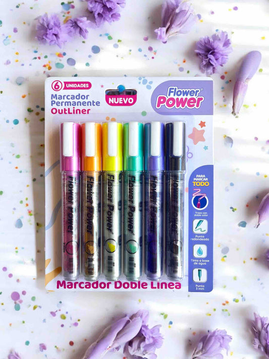MARCADOR OUTLINER X6