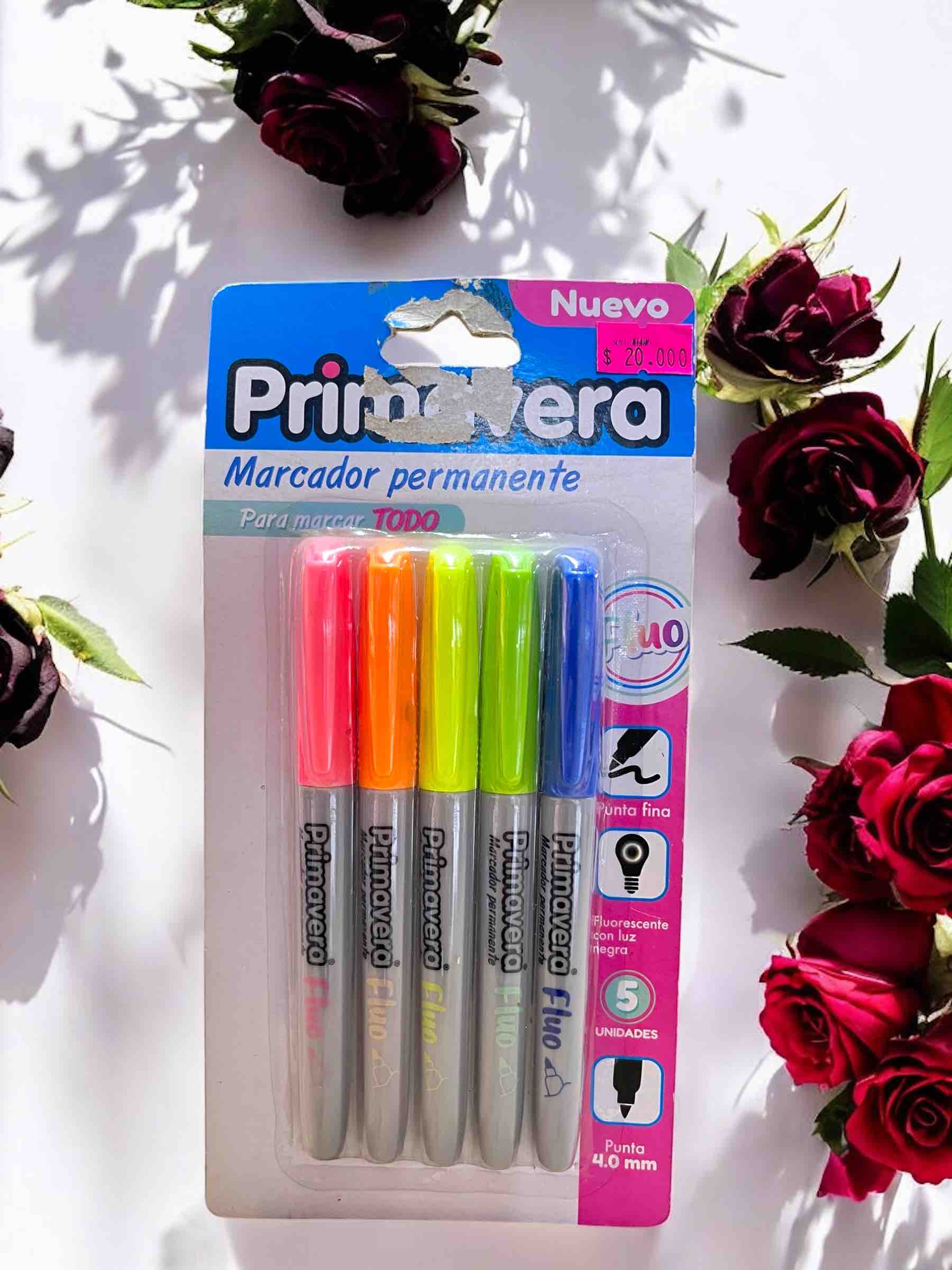 BLISTER MARCADORES NEON X5