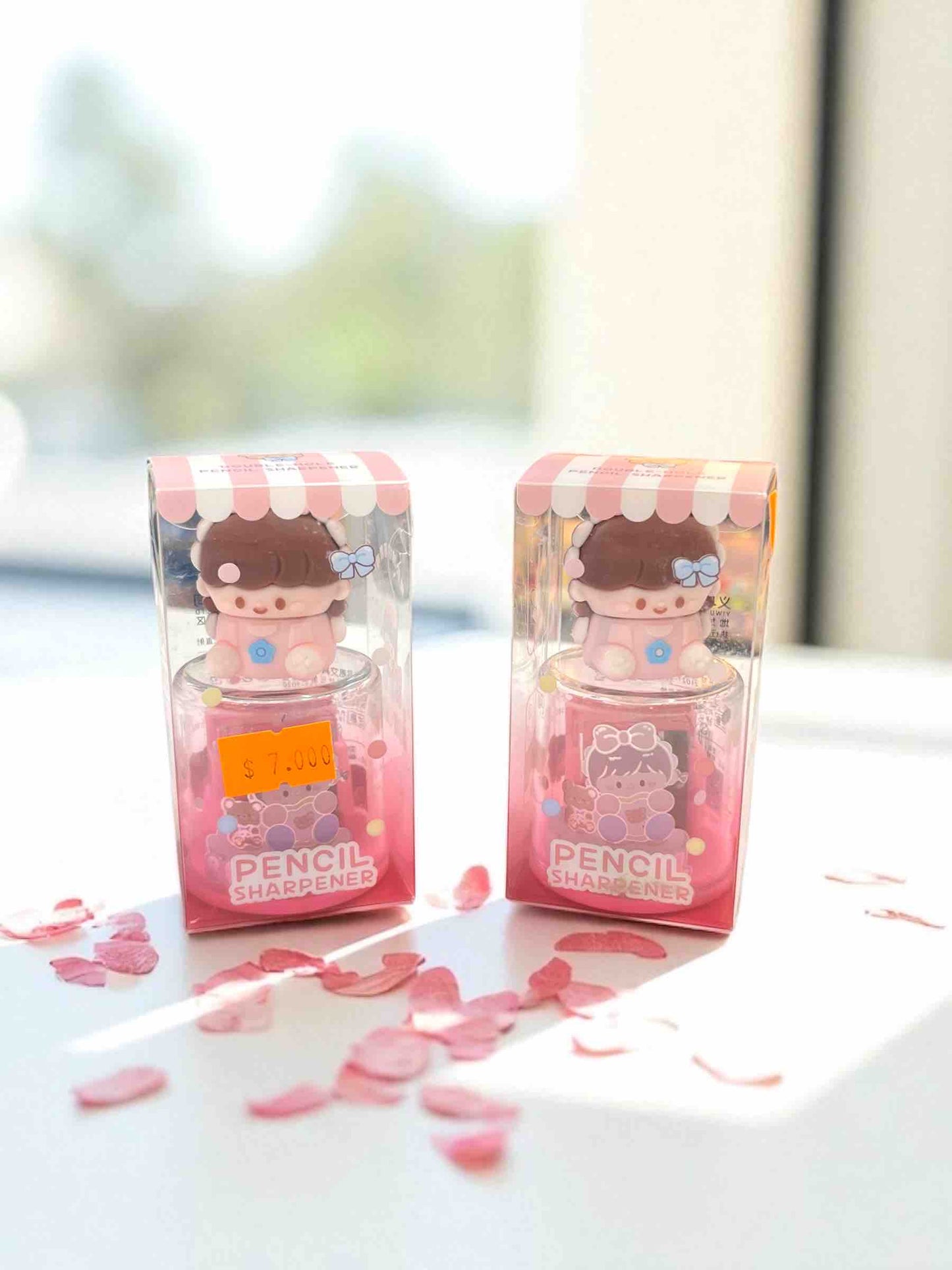 SACAPUNTAS DOBLE DEPOSITO NIÑA KAWAII