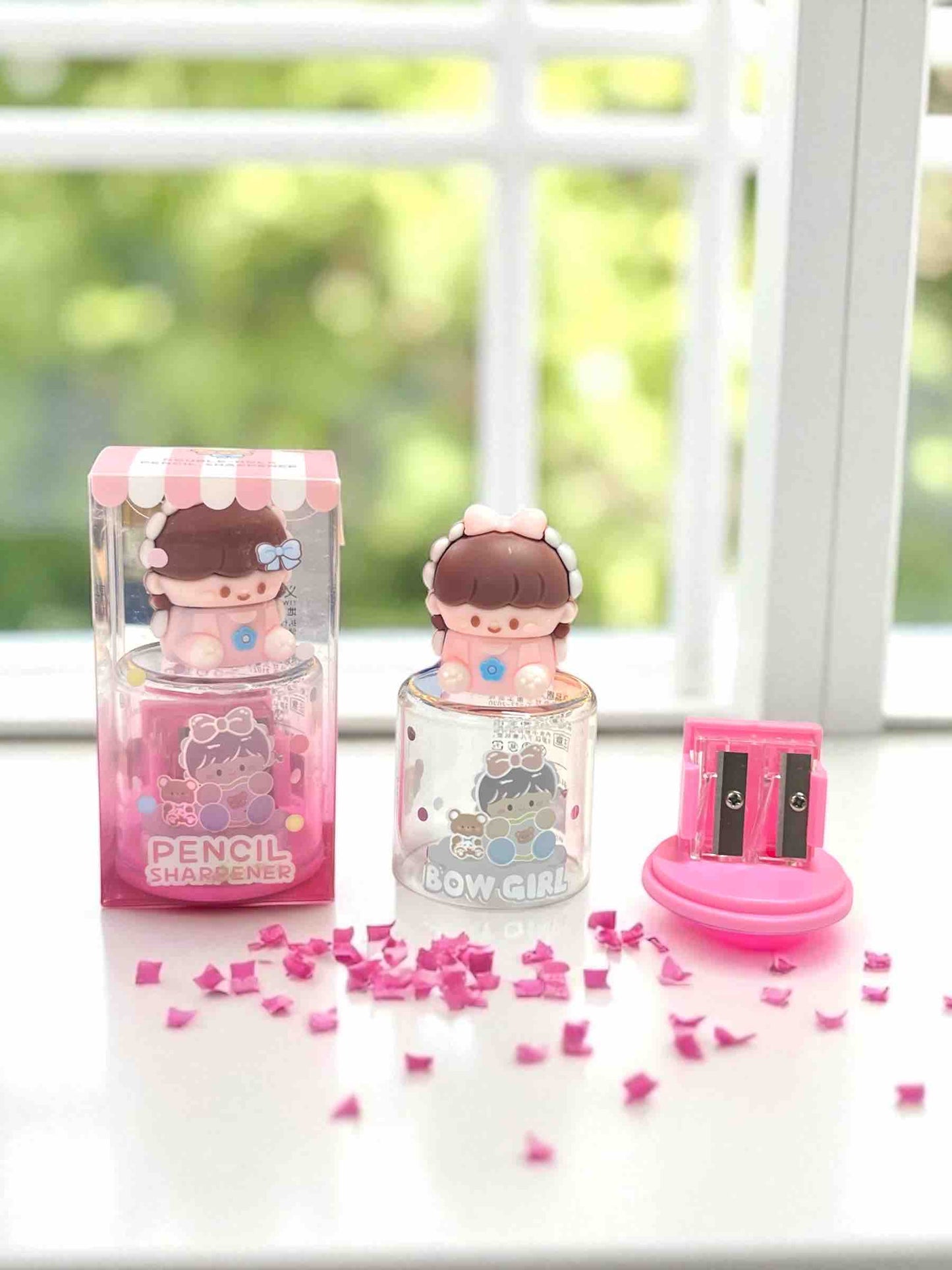 SACAPUNTAS DOBLE DEPOSITO NIÑA KAWAII