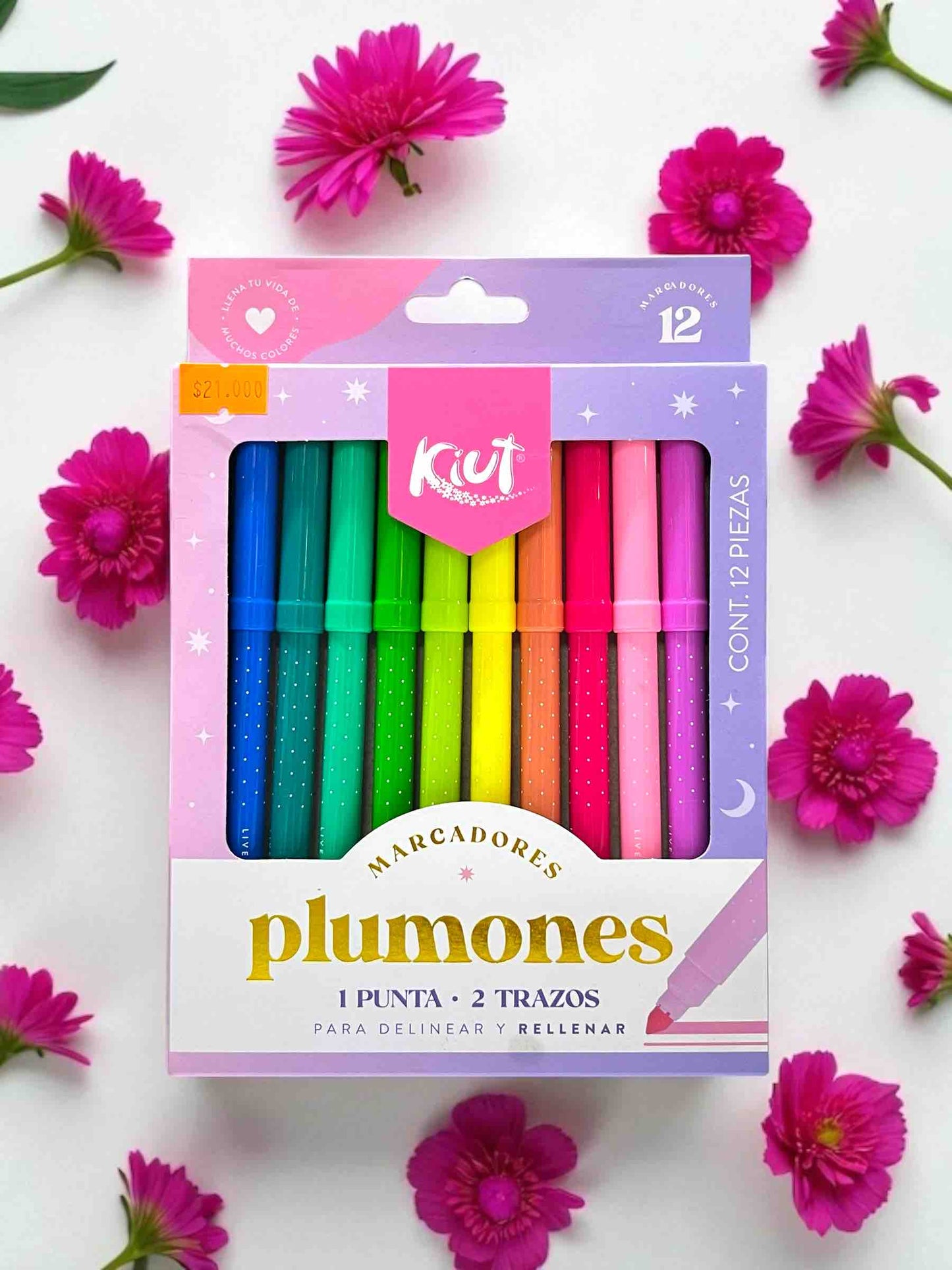 PLUMONES 2 TRAZOS
