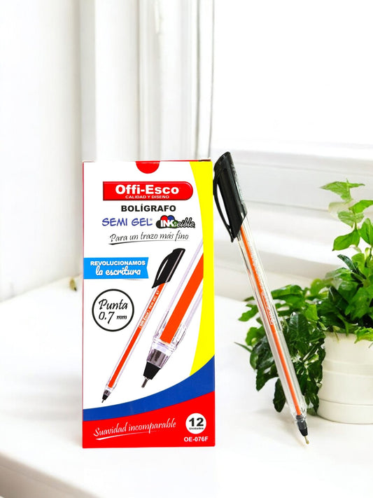 CAJA LAPICERO NEGRO OFFI-ESCO