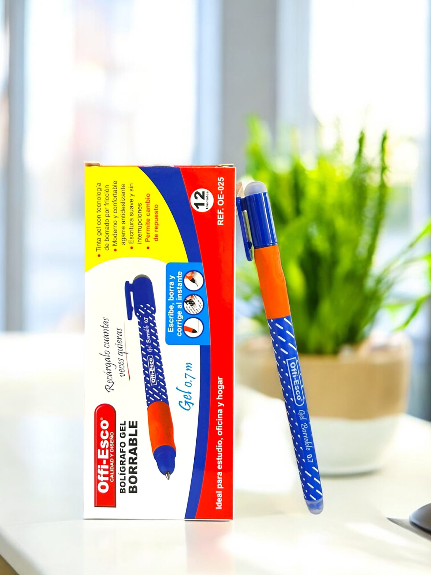 CAJA LAPICERO AZUL BORRABLE