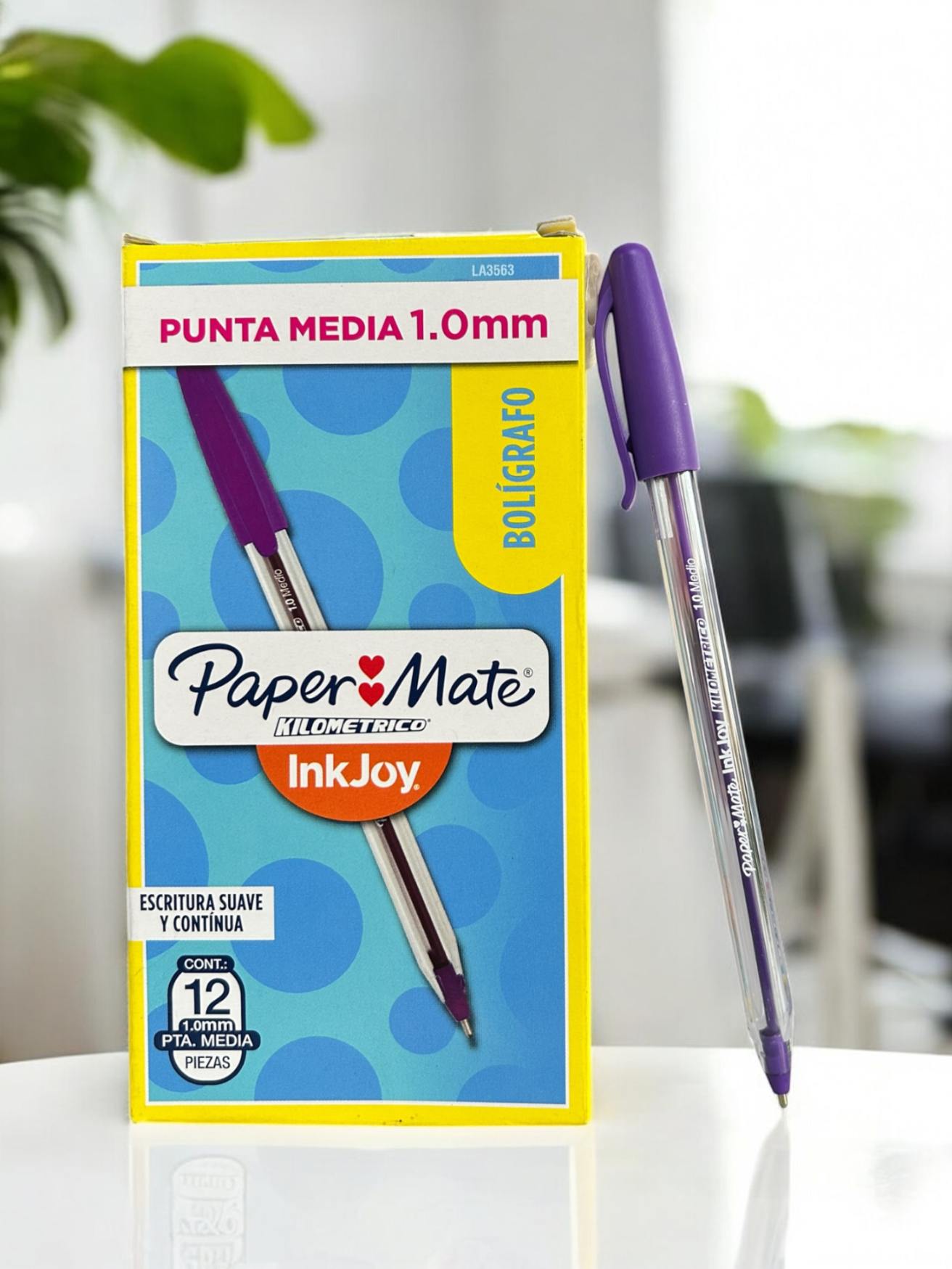 CAJA LAPICERO MORADO PAPER MATE
