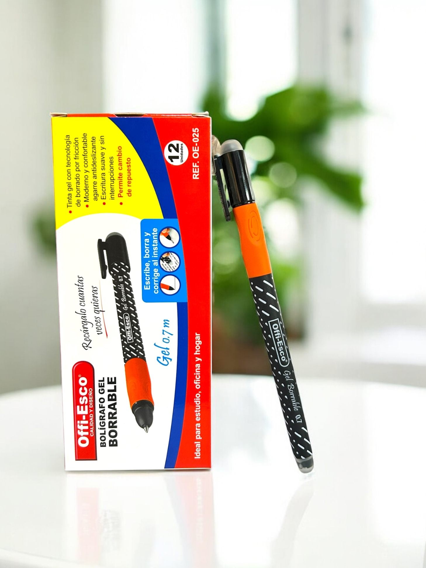 CAJA LAPICERO NEGRO BORRABLE