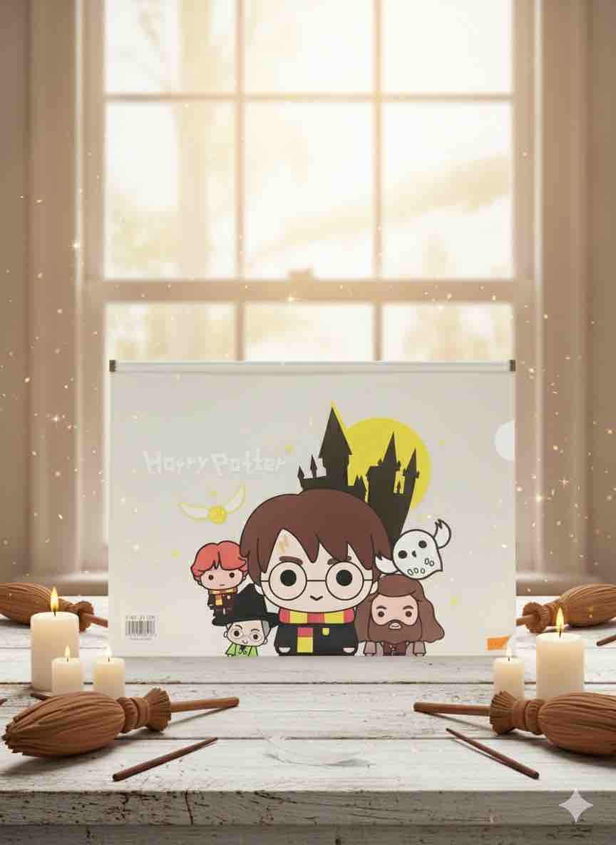 CARPETA CIERRE HARRY POTTER TAMAÑO OFICIO