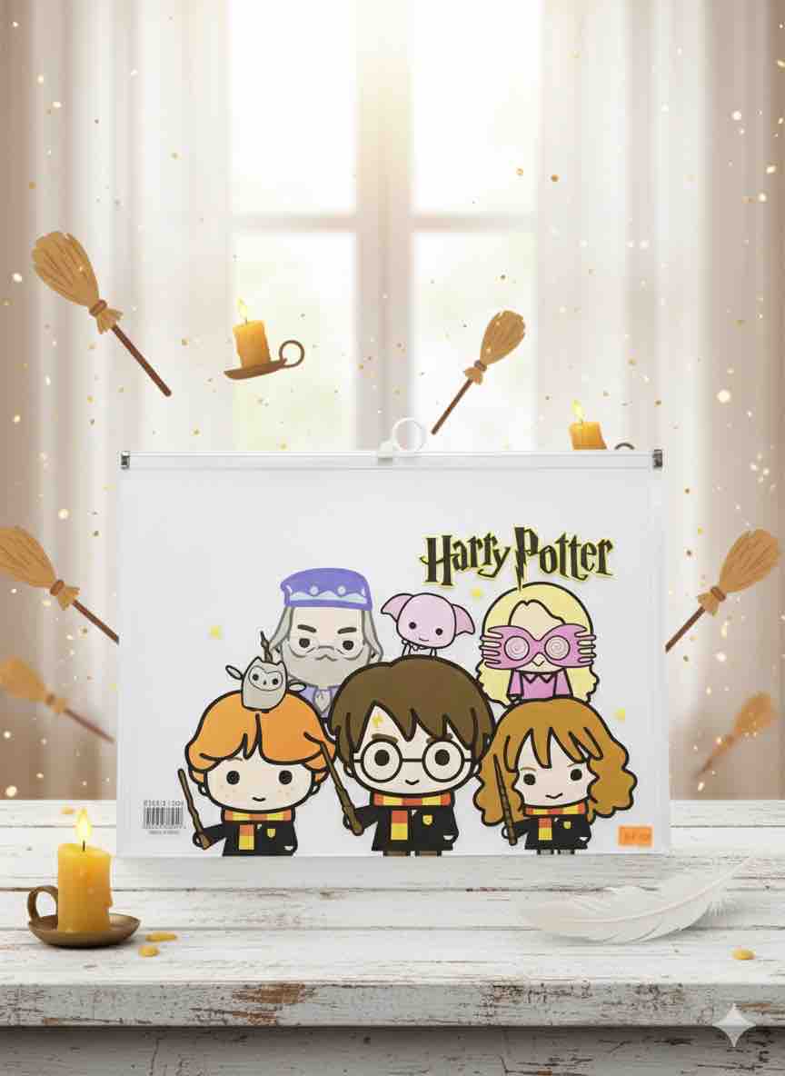 CARPETA CIERRE HARRY POTTER TAMAÑO OFICIO