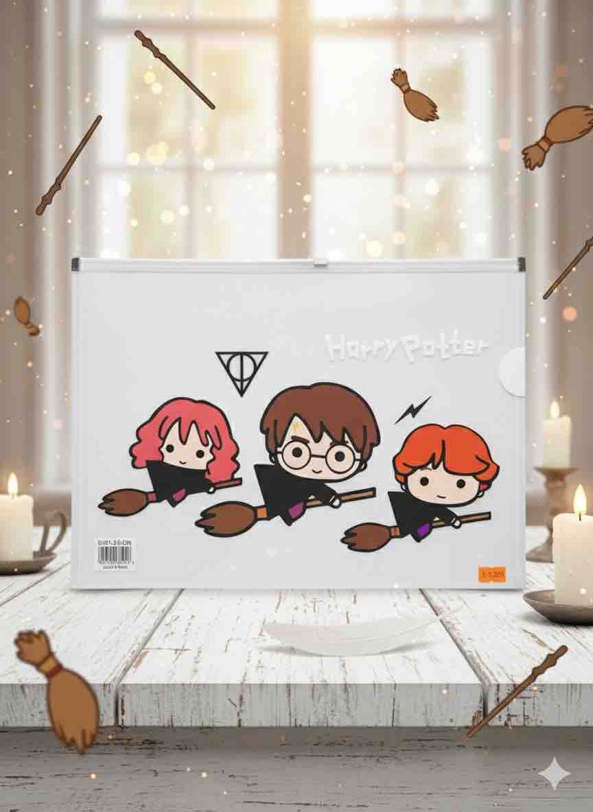 CARPETA CIERRE HARRY POTTER TAMAÑO OFICIO