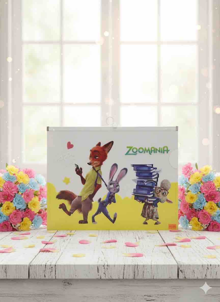 CARPETA CIERRE ZOOTOPIA TAMAÑO OFICIO